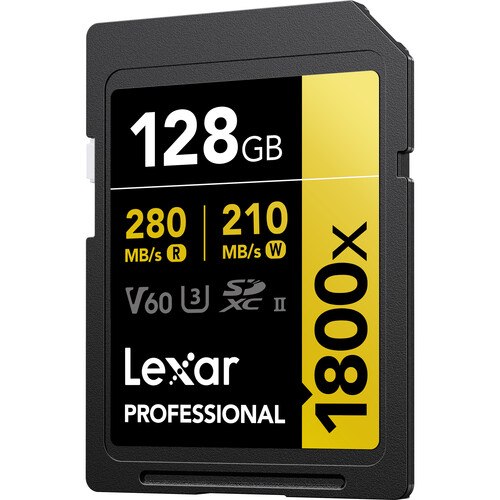 Lexar 128GB Professional 1800x UHS-II SD - 5